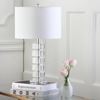 Safavieh Frances 25-Inch H Table Lamp Clear Mirror 