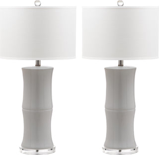 Safavieh Bamboo 29-Inch H Table Lamp White 