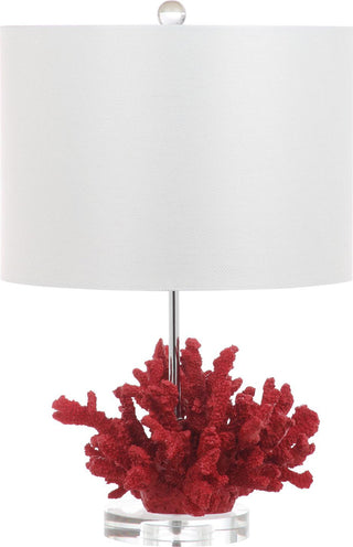 Safavieh Coral Reef 2125-Inch H Table Lamp Red 