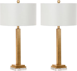 Safavieh Perri 30-Inch H Crystal Base Table Lamp Gold 