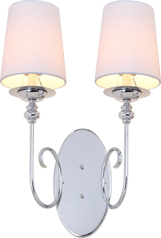 Safavieh Cunningham 21-Inch H Wall Sconce Chrome Lamp Mirror main image