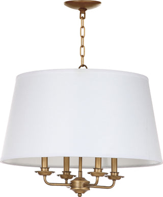 Safavieh Kimball 22-Inch Dia Adjustable Pendant Gold/White Lamp Mirror 