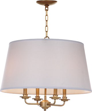 Safavieh Kimball 22-Inch Dia Adjustable Pendant Gold/White Lamp Mirror main image