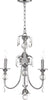 Safavieh Mayfield 17-Inch Dia Adjustable Chandelier Chrome/Clear Lamp Mirror 