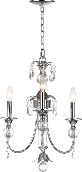 Safavieh Mayfield 17-Inch Dia Adjustable Chandelier Chrome/Clear Lamp Mirror main image