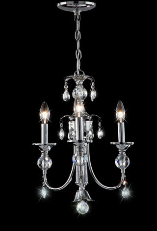 Safavieh Mayfield 17-Inch Dia Adjustable Chandelier Chrome/Clear Lamp Mirror 