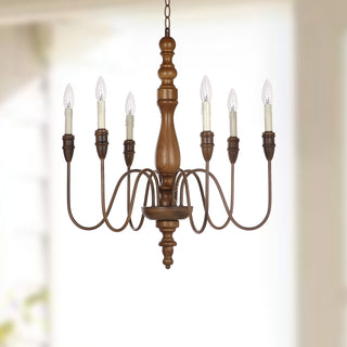 Safavieh Williams 27-Inch Dia Adjustable Chandelier Brown Lamp  Feature