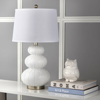 Safavieh Rita 285-Inch H Table Lamp White Mirror 