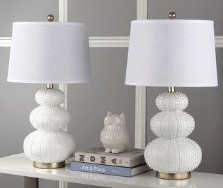 Safavieh Rita 285-Inch H Table Lamp White Mirror 