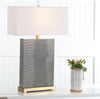 Safavieh Joyce 2775-Inch H Faux Alligator Table Lamp Grey Mirror 