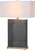 Safavieh Joyce 2775-Inch H Faux Alligator Table Lamp Grey Mirror main image