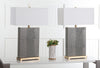 Safavieh Joyce 2775-Inch H Faux Alligator Table Lamp Grey Mirror 