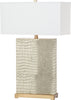 Safavieh Joyce 2775-Inch H Faux Alligator Table Lamp Cream Mirror 