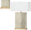 Safavieh Joyce 2775-Inch H Faux Alligator Table Lamp Cream Mirror Main