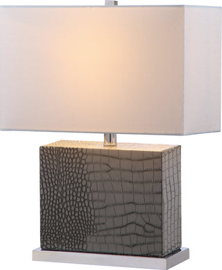 Safavieh Delia 205-Inch H Faux Alligator Table Lamp Grey main image