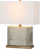 Safavieh Delia 205-Inch H Faux Alligator Table Lamp Cream main image