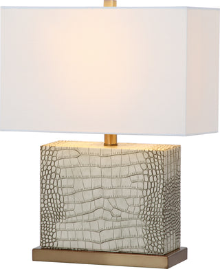 Safavieh Delia 205-Inch H Faux Alligator Table Lamp Cream main image