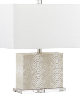 Safavieh Delia 205-Inch H Table Lamp Cream Mirror 