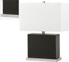 Safavieh Delia 205-Inch H Faux Woven Leather Table Lamp Grey Mirror Main