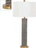 Safavieh Ollie 315-Inch H Faux Alligator Table Lamp Grey Mirror Main