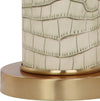 Safavieh Ollie 315-Inch H Faux Alligator Table Lamp Cream 