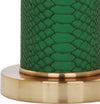 Safavieh Ollie 315-Inch H Faux Snakeskin Table Lamp Dark Green 