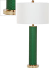 Safavieh Ollie 315-Inch H Faux Snakeskin Table Lamp Dark Green Main