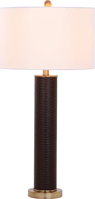 Safavieh Ollie 315-Inch H Faux Snakeskin Table Lamp Brown Mirror main image