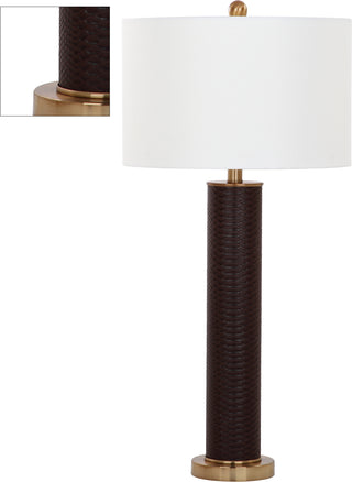 Safavieh Ollie 315-Inch H Faux Snakeskin Table Lamp Brown Mirror Main