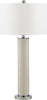 Safavieh Ollie 315-Inch H Faux Woven Leather Table Lamp Cream Mirror 