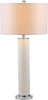 Safavieh Ollie 315-Inch H Faux Woven Leather Table Lamp Cream Mirror main image
