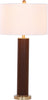 Safavieh Ollie 315-Inch H Faux Woven Leather Table Lamp Brown Mirror main image