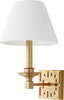 Safavieh Elvira Gold 15-Inch H Greek Key Wall Sconce Lamp Mirror 