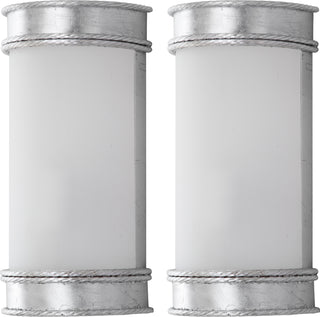 Safavieh Florence 12-Inch H Silver Wall Sconce Lamp Mirror 