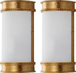 Safavieh Florence 12-Inch H Gold Wall Sconce Lamp Mirror 