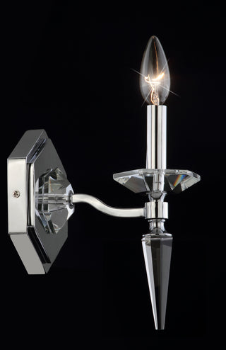 Safavieh Shade Chrome Wall Sconce Chrome/Clear Lamp  Feature