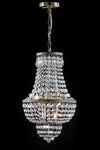 Safavieh Amoret 4 Light Brass 12-Inch Dia Adjustable Beaded Chandelier Brass/Clear Lamp  Feature