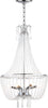 Safavieh Berlin 6 Light Chrome 175-Inch Dia Adjustable Glass Beaded Chandelier Lamp Mirror main image