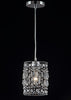 Safavieh Vega Chrome Beaded 6-INCH Dia Adjustable Pendant Chrome/Clear Lamp  Feature