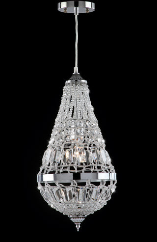 Safavieh Silva Chrome Glass 10-Inch Dia Byrd Chandelier Chrome/Clear Lamp  Feature