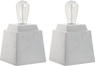 Safavieh Opal Concrete 1175-Inch H Table Lamp Grey Mirror 