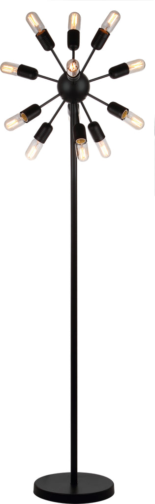 Safavieh Urban 12 Light 675-Inch H Retro Floor Lamp Black Mirror main image