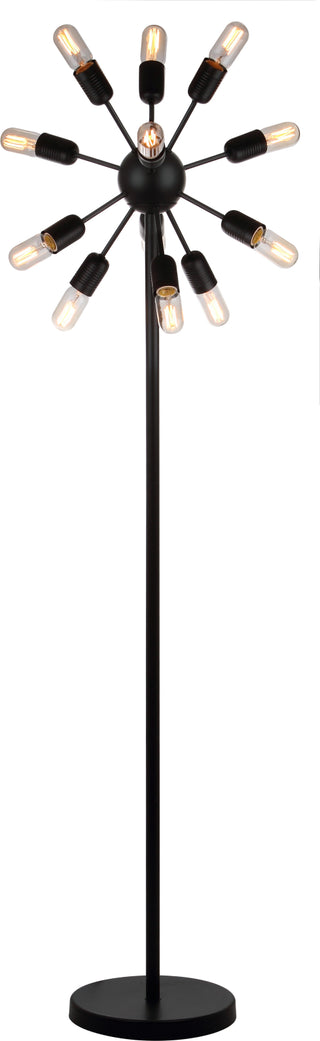 Safavieh Urban 12 Light 675-Inch H Retro Floor Lamp Black Mirror main image