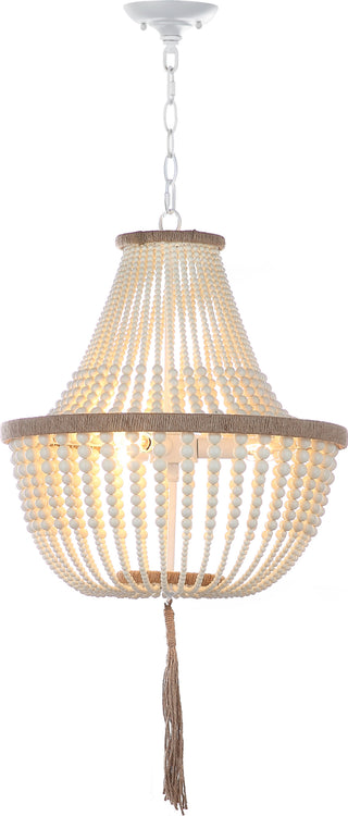 Safavieh Lush Kristi 3 Light 165-Inch Dia Cream Beaded Pendant Lamp main image