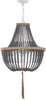 Safavieh Lush Kristi 3 Light 165-Inch Dia Grey Beaded Pendant Lamp 