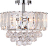 Safavieh Vaxcel 3 Lights Chrome Acrylic 135-Inch Dia Flush Mount Chrome/Clear Lamp Mirror main image