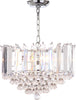 Safavieh Hampton 2 Light Chrome 165-Inch Dia Glass Pendant Chrome/Clear Lamp main image