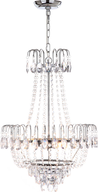 Safavieh Sonja 3 Light Chrome 18 Inch-Dia Pendant Chrome/Clear Lamp main image