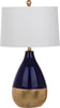 Safavieh Kingship 24-Inch H Navy And Gold Table Lamp Navy/Gold 