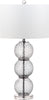 Safavieh Port Robert 285-Inch H Glass Table Lamp Smoke Mirror 
